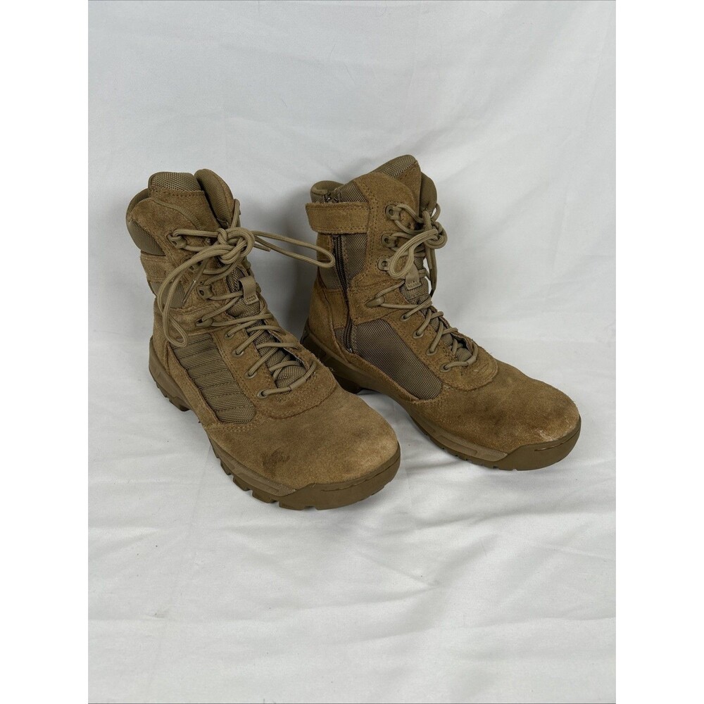 Bates Tactical Sport 2 Tall Side Zip Boot E03181 Men’s Size 9.5 Tan Soft Toe